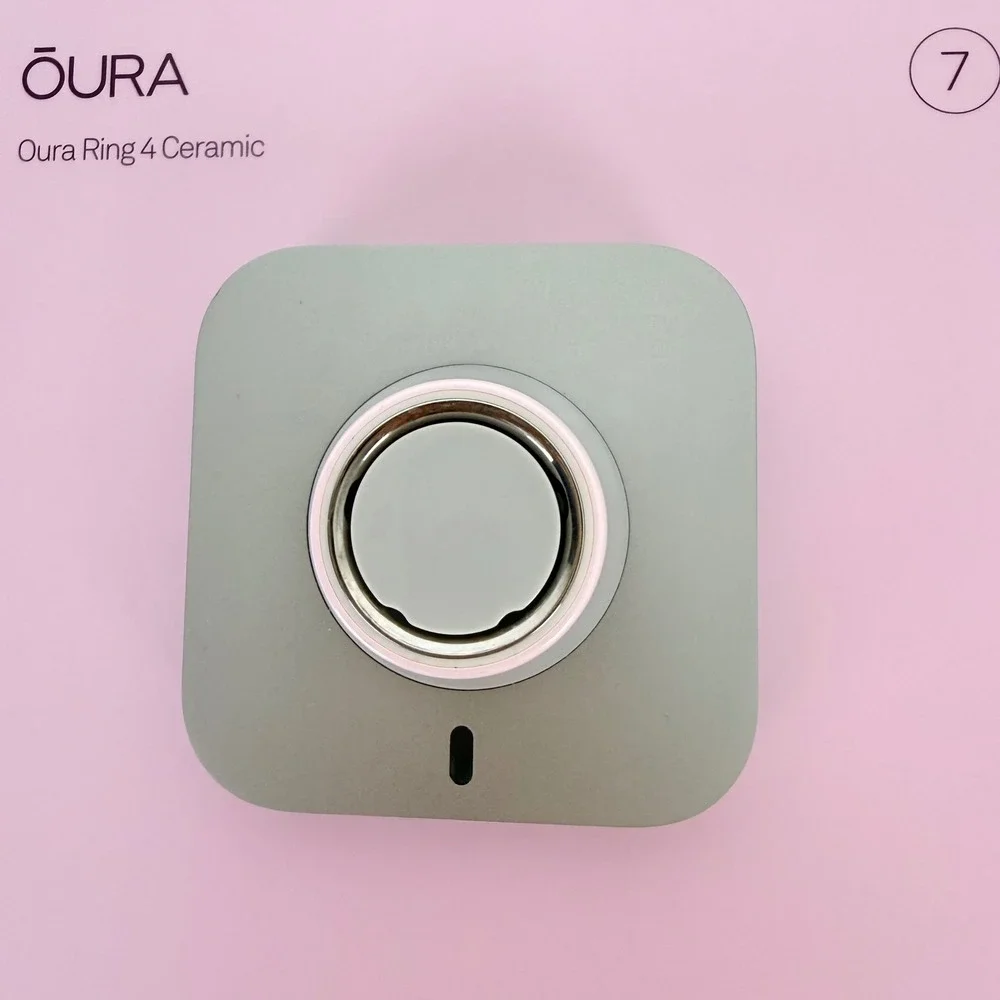Oura Ring 4 Ceramic Smart Ring Size 7 Petal Pink Health Tracker Gen 4